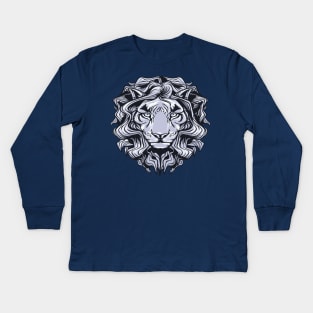 Lion Head Kids Long Sleeve T-Shirt